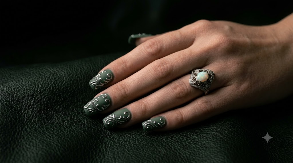20 Aesthetic Pistachio Green & Sage Nail Art Ideas